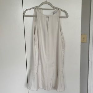 Parker Ivory v-neck shift dress